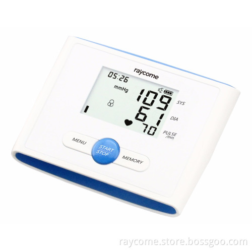 Raycome speaking pulse-wave blood pressure monitor for home use dual users